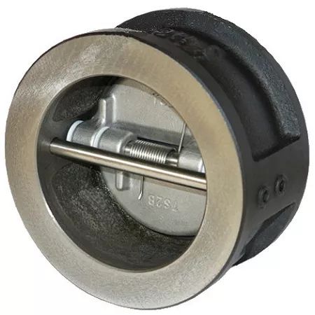 Клапан обратный межфланцевый двухстворчатый (нерж.) DN  40 PN 16 Гранлок CV16-040