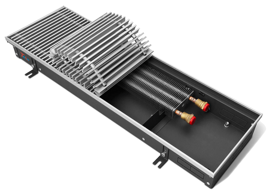 Конвектор внутрипольный с естественной конвекцией Techno Usual KVZ 250-140-3200