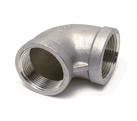 Отвод 90° нержавеющий 1 1/2” г/г AISI 304