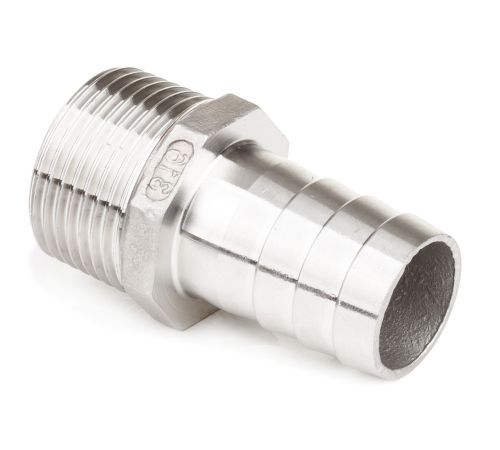 Штуцер для шланга нержавеющий 1 1/2”x32 НР (AISI 304)