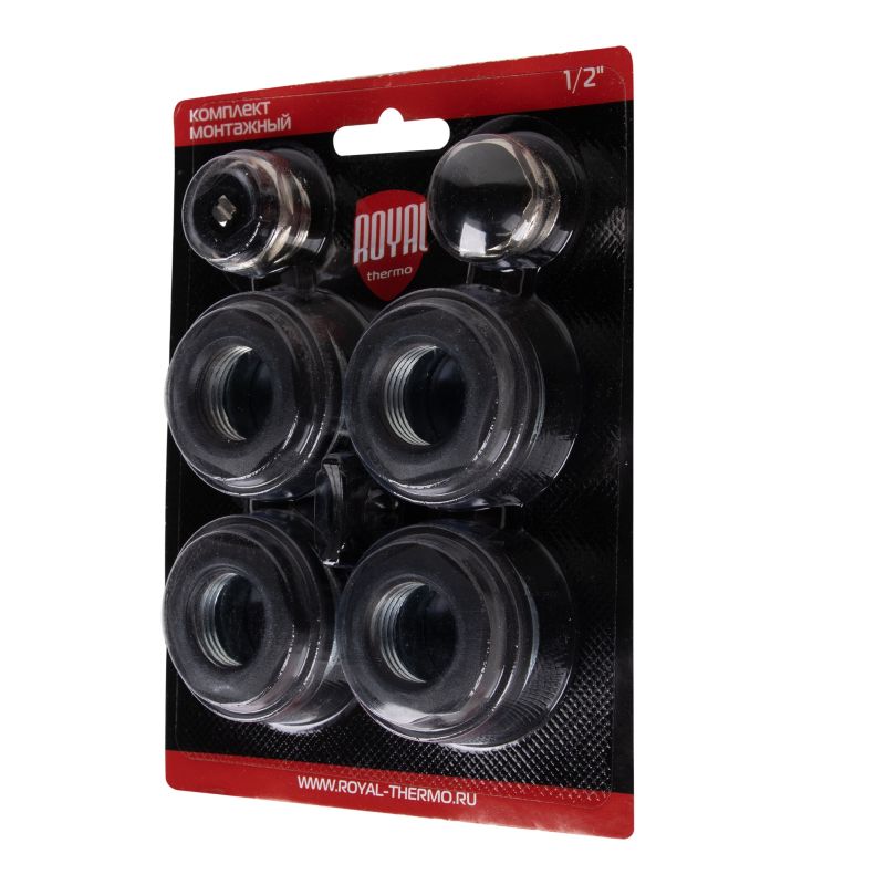 Комплект монтажный Royal Thermo 1/2” чёрный