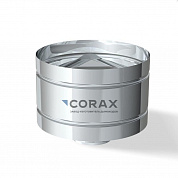 Зонт-Д с ветрозащитой Ø 100 (430/0,5) нержавеющая сталь CORAX
