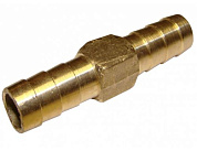 Штуцер для шланга двусторонний  8 мм (латунь)