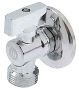Кран угловой для подключения приборов 1/2”х3/4” (хром) Tim