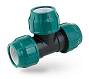 Тройник ПЭ  40х40х40 ц/ц/ц Poelsan Green