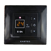 Терморегулятор Eastec E-34 черный (3,5кВт) электронный встраиваемый