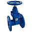 Задвижка чугунная 30ч39р DN 125 PN 10/16 (EPDM) с обрезиненным клином, КНР