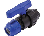Кран шаровой ПНД 25х3/4” ВР Tebo
