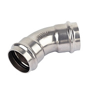 Пресс-угольник двухраструбный из нержавеющей стали 45° 18 Zeissler