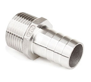 Штуцер для шланга нержавеющий   1/4”x14 НР (AISI 304)