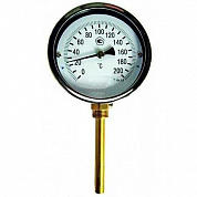 Термометр биметаллический радиальный ТБ-100 (от 0 до +200 °С, 100 мм)