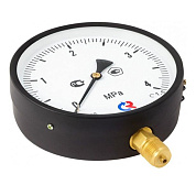 Манометр TM-510P.00 (0...0,1)МПа, 100мм, кл.1,5, IP40, М20х1,5 радиальный, черный, Росма