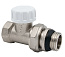 Клапан настроечный для радиатора прямой 1/2” с уплотнением Aqualink