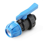 Кран шаровой ПЭ 20х1/2” НР Tebo