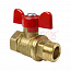 Кран шаровой  1/2” г/ш, бабочка 11Б27фт1М Valfex
