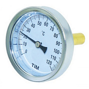 Термометр DN63 0...120°С с погружной гильзой 50мм G-1/2” TIM