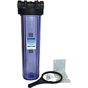 Фильтр магистральный для холодной воды BB 20”, 1” прозрачный (латунные вставки) Акватек