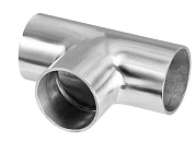 Тройник нержавеющий приварной DN  80 (88,9x3,0 мм) AISI304