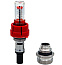 Расходомер для коллекторов в комплекте с ниппелем 1/2"х3/4" Aqualink