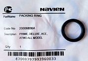 Кольцо уплотнительное адаптера подачи/обратки отопления (Silicone,Ø28, черное) Navien