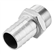 Штуцер для шланга нержавеющий 1 1/2”x32 НР (AISI 304)