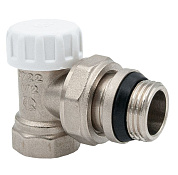 Клапан настроечный для радиатора угловой 1/2” с уплотнением Aqualink