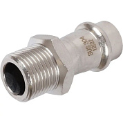 Переходник прессовой из нерж. стали 22х1/2” НР Rommer