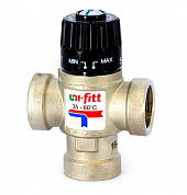 Клапан термостатический смесительный   3/4" ВР (35-60 °C) Uni-Fitt