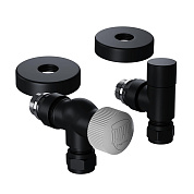 Набор термостатический осевой Royal Thermo Design Pro 15мм М30х1,5 (черный)