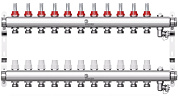 Коллекторная группа в сборе с расходомерами 11 выходов (нерж. сталь) Wester W902.11