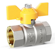 Кран шаровой газовый   3/4” г/г, бабочка LD Pride 47.20.В-В.Б.GAS